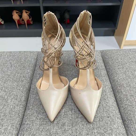 Christian Louboutin Confusa 100, Nude, EU38.5 (fits a US8) - Picture 4 of 9